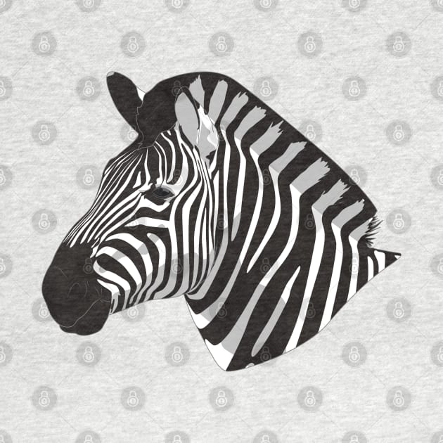 Zebra by Sticker Steve